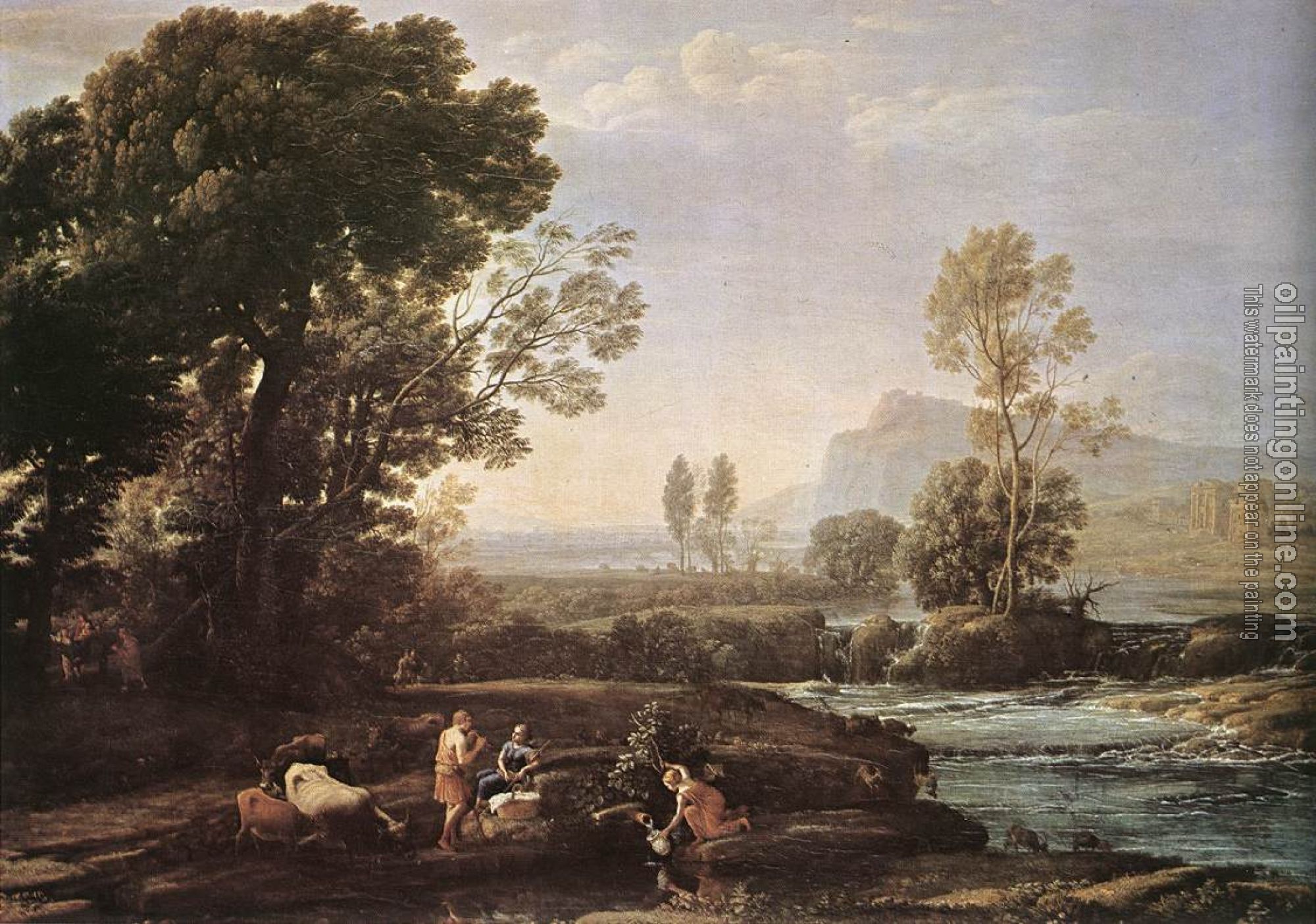 Lorrain, Claude - Landscape with Rest in Flight to Egypt